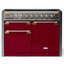 AGA Elise 48"W. 6 Cu.Ft. Freestanding Induction Convection Range with Antique Brass Trim-348013280-348013295