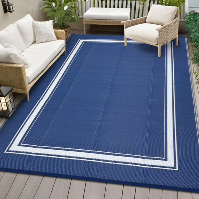 Tapis d'extérieur en plastique imperméable et résistant aux rayons UV et aux intempéries