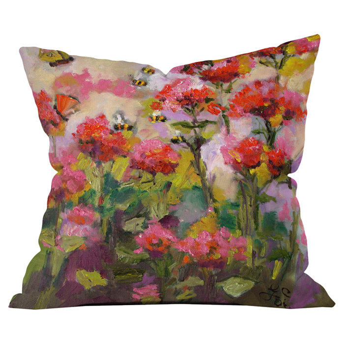 Coussin décoratif Bee Balm and Bees Out