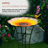 29"H Metal Sunflower Birdbath with Stand