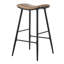 Ensemble de table de bar et chaises de 47,24 po de hauteur comptoir moderne avec 2 tabourets pour table de salle à manger de cuisine en brun -115692575