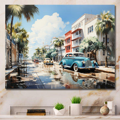 " Beige Blue Miami Beach Miami "
