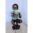 Euphoria Young boy holding a frog bronze statue fountain -  Size: 18"L x 10"W x 22"H.