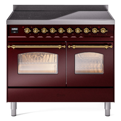 ILVE Nostalgie II Series 40 inch Induction Range with 6 Induction Elements (Glass Door)