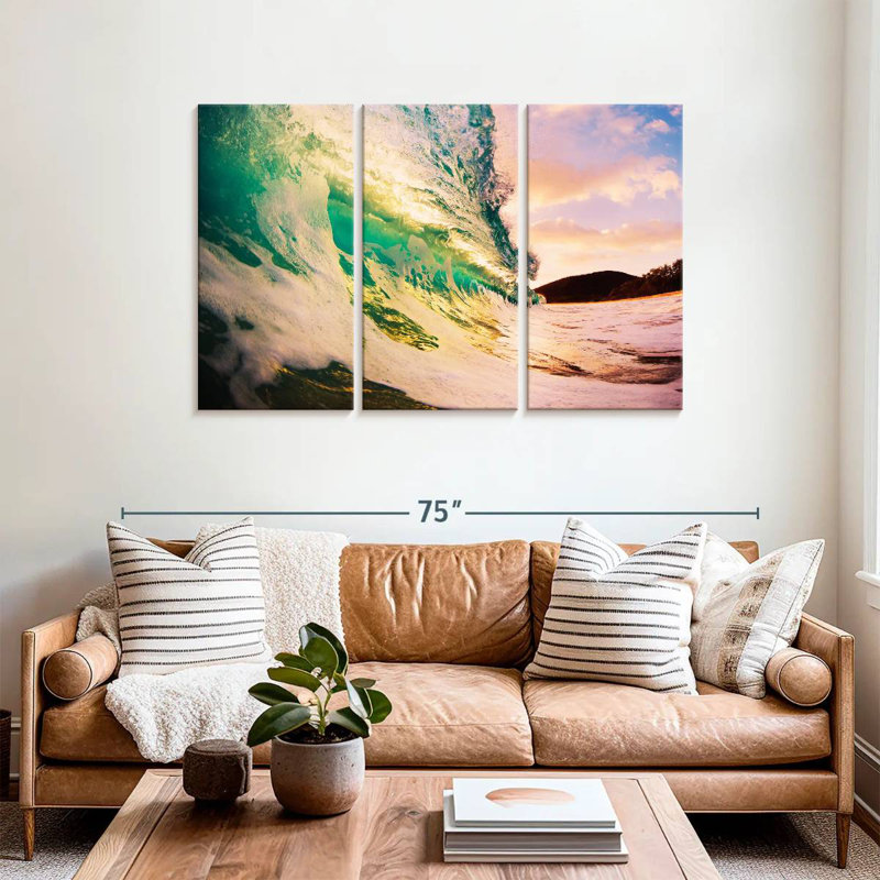 Gillard Retro Sunset Wave, 36" H x 57" W