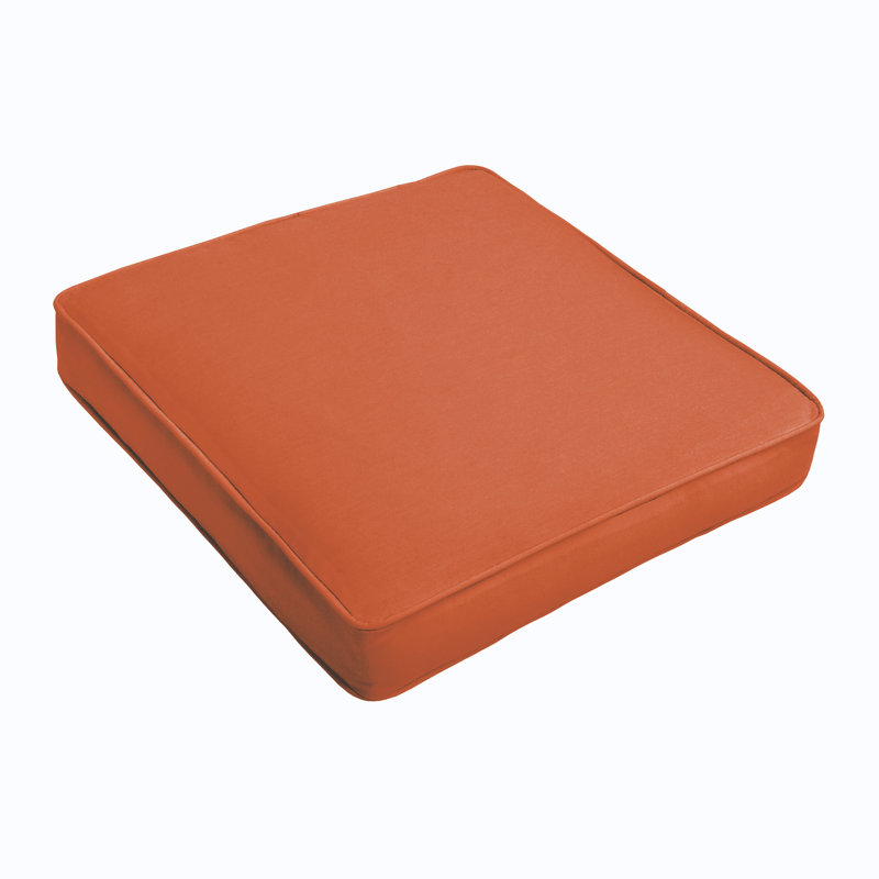 Indoor/Outdoor Seat Cushion, 29" W x 27" D, Poly Solid - Atlantis