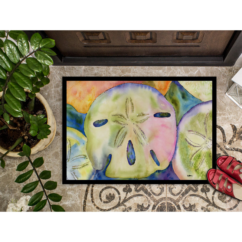 Tapis de porte d’intérieur anti-dérapant en dollar sable, Rectangle 2 pi x 3 pi