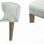 Chaise rembourrée à oreilles