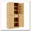 Grand garde-manger de style campagnard de 72 po avec 8 tablettes de porte, armoire de rangement incurvée avec 3 tablettes réglables, tiroir caché-1350224236