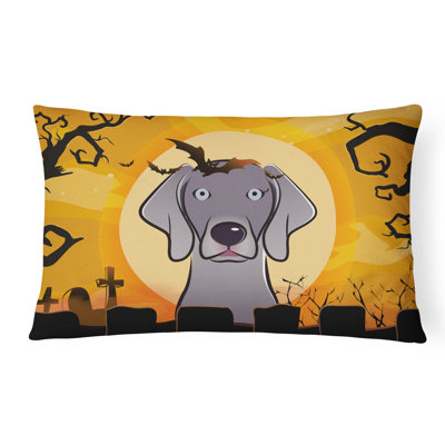 Coussin intérieur / extérieur Halloween Weimaraner