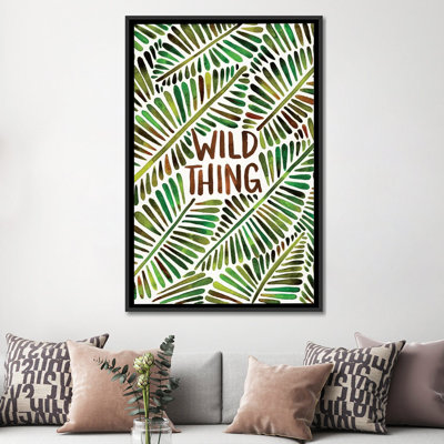 «Wild Thing, Green» par Cat Coquillette - Estampe numérique sur toile tendue avec châssis