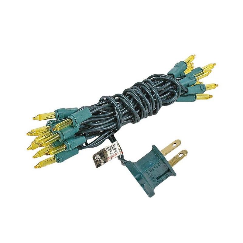 Mini-chaîne 20 ampoules pour l’extérieur 8,5' Pitman, Jaune, vert