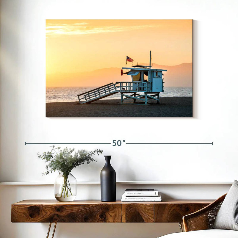Gillard Dramatic Venice Beach Sunset, 26" H x 39" W