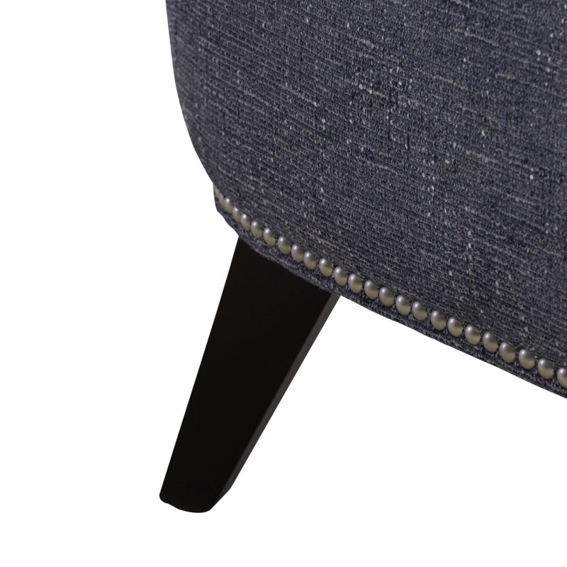 Upholstered Accent Side Chair, Blue