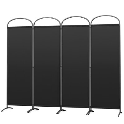 Rimersburg 225cm W x 185cm H 4 - Panel Folding Room Divider
