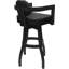 Tabouret de bar pivotant en bois Camili sur base en S-1917114446-1938551394-1940356420