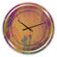 Horloge murale glamour or mauve et marbre bleu I-50582429