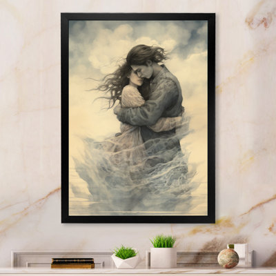 " Passionate Hug Couple Celebration "