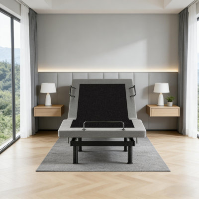 Massaging Adjustable Bed Frame With Zero Gravity And Wireless Remote