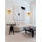 1-Light Satin Brass Wall Sconce With Clear Hanging Crystals