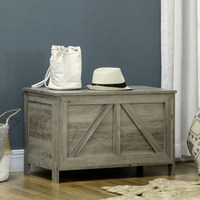 Coffre de rangement gris 30 po