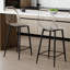 Ensemble de 2 tabourets de bar modernes 25,6 po avec structure en métal-2078692309-2078692305