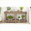 Table basse rétro en bois de sapin massif de 62,9 po de longueur avec tablette de rangement, peu encombrante pour le vestibule et le salon