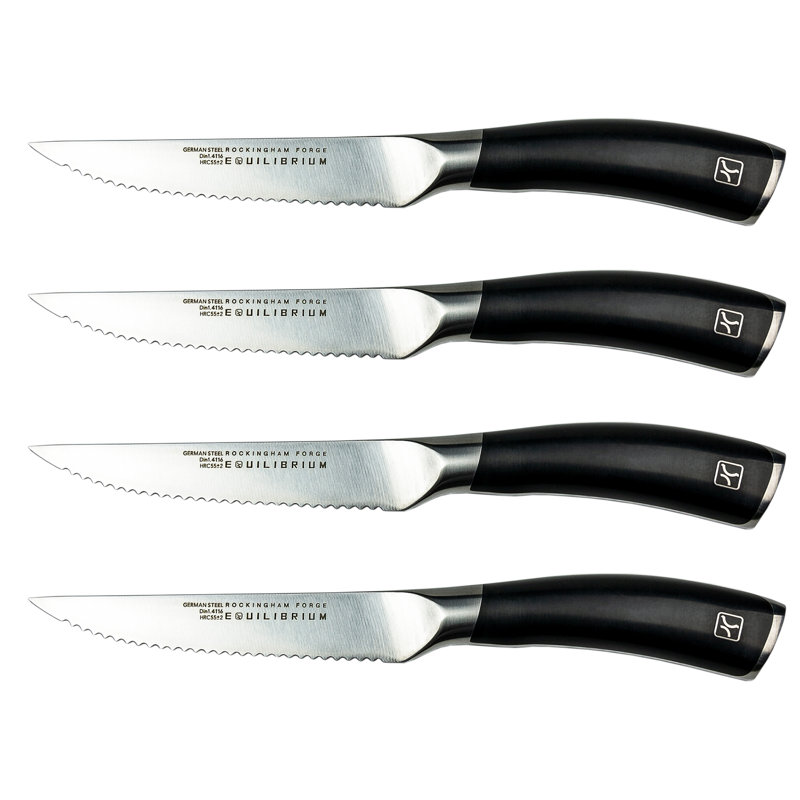 Grunwerg Rockingham Forge 4 Piece High Carbon Stainless Steel Steak Knife Set