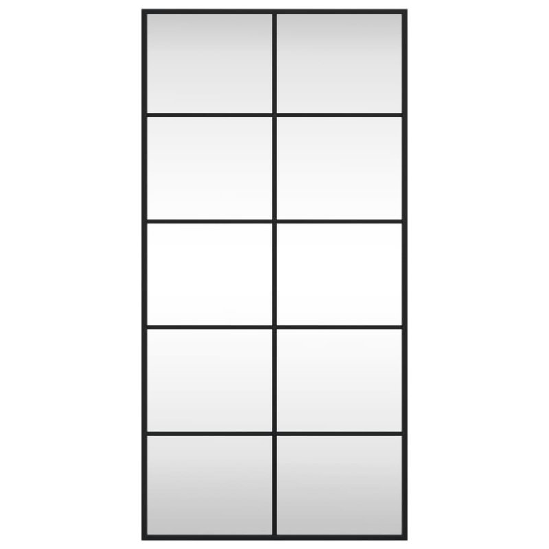Mikayia Rectangular Metal Wall Mirror, 100cm H x 50cm W