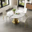 53 inch Luxury Round Dining Table with Sintered Stone Top(Only Table)