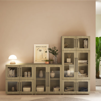 Armoires de rangement modernes modulaires 6 pièces Annamaria