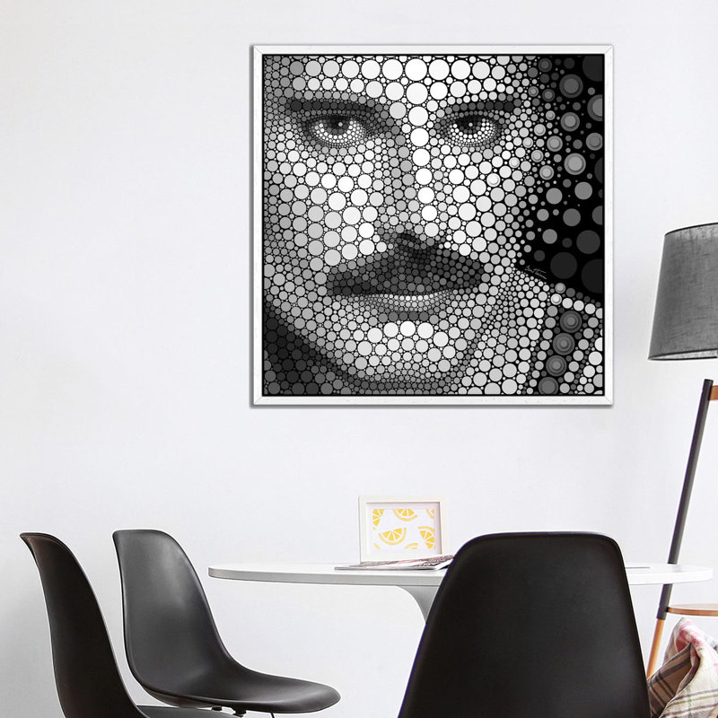 Ornate Elephant III In Color II by Bioworkz - Print on Canvas, White Framed, 93.98 cm H x 93.98 cm W