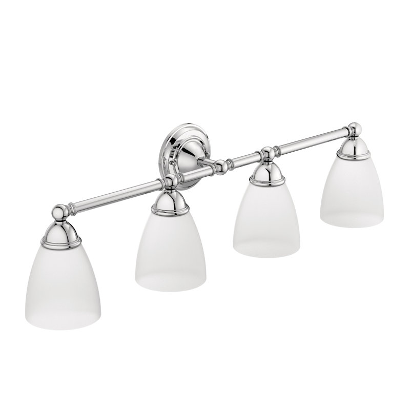 Éclairage pour salle de bain 4 lumières Brantford, Chrome