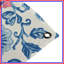 Tapisserie murale florale bleue - décoration murale florale-1244137381