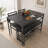 Industrial Dining Table Set with Storage Bench and Wine Rack
