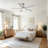 Stylish 52" Indoor Brushed Nickel Downrod Mount Ceiling Fan With LED Light,Reversible Motor and Remote Control-283176750-283176745-283176751