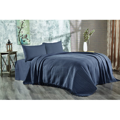 Damaris Cotton Solid Colour Bedspread