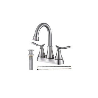 Bathroom faucet with 360 degree turn spout