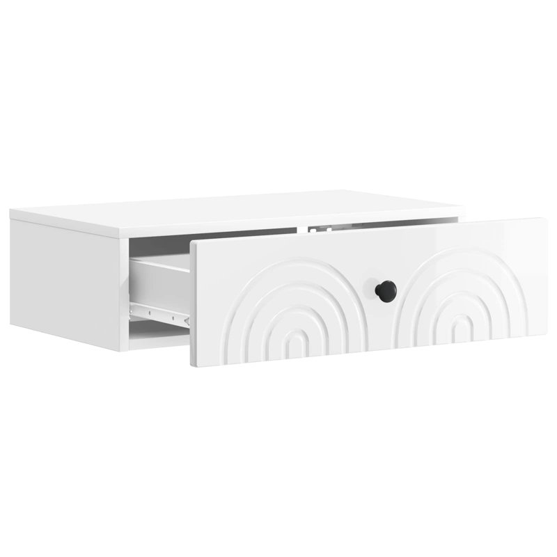 End Table, High Gloss White