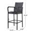 Paire de tabourets de bar modernes gris