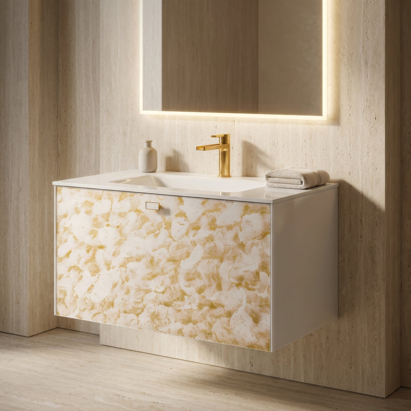 Felvy 32'' W Single Vanity, Black, Black