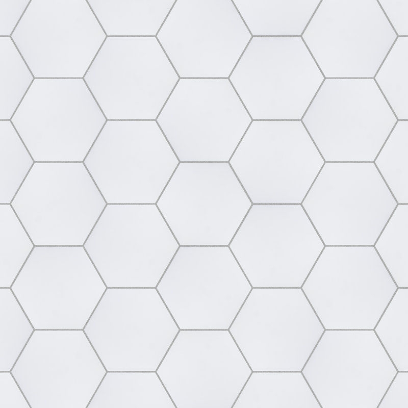 Carreau de porcelaine pour mur et plancher 7 3/4 po x 9 po Horizon, Blanc