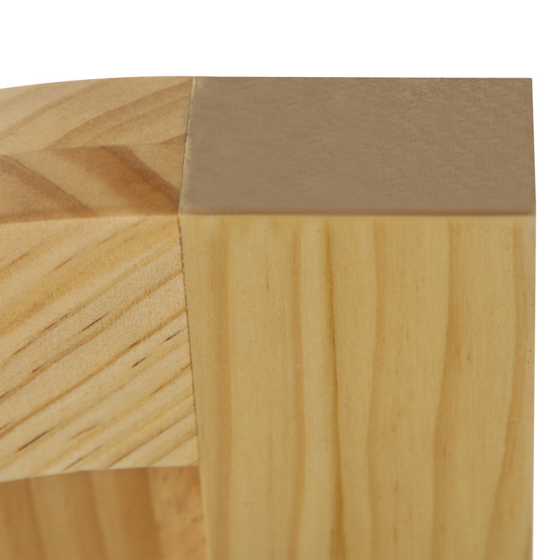 Double cloison en bois massif, 35.43" x 31.49", Couleur de bûche