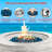 Round Stone Propane Smokeless Fire Pit Table