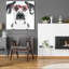 Art mural en verre Epic Art, Dalmatian portant des lunettes de hipster-805777700