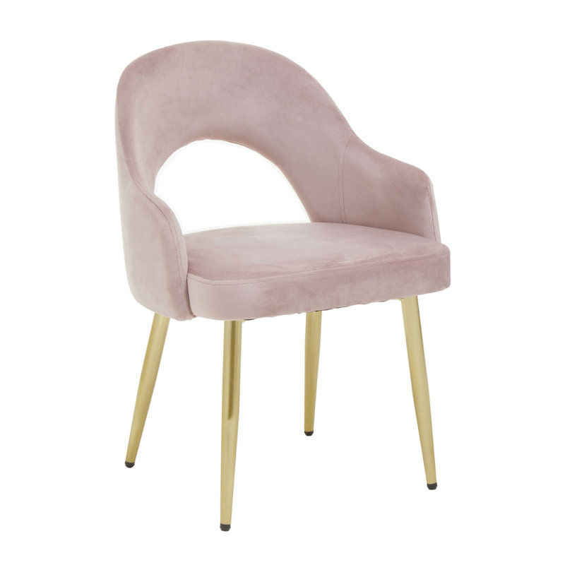 Wadsworth Upholstered Dining Chair, Dusky Pink