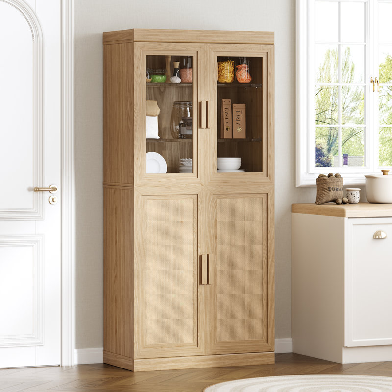 Buffet de cuisine avec tablettes réglables, Chêne