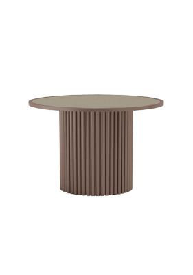 Milo 42 inch Round Dining Table, Dark Brown, 28" H x 42" W x 42" D