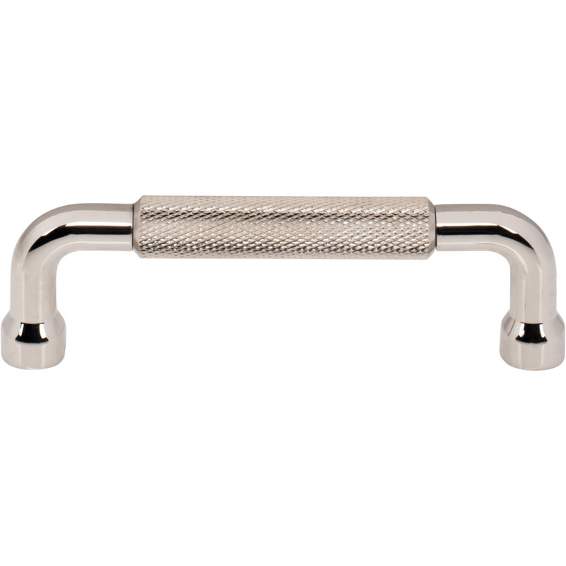 Garrison Bar Pull, Polished Nickel, 3 3/4" Center To Center
