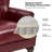 Ansumana 31.5" W Genuine Leather Wingback Armchair with Nailhead Trim-111352293